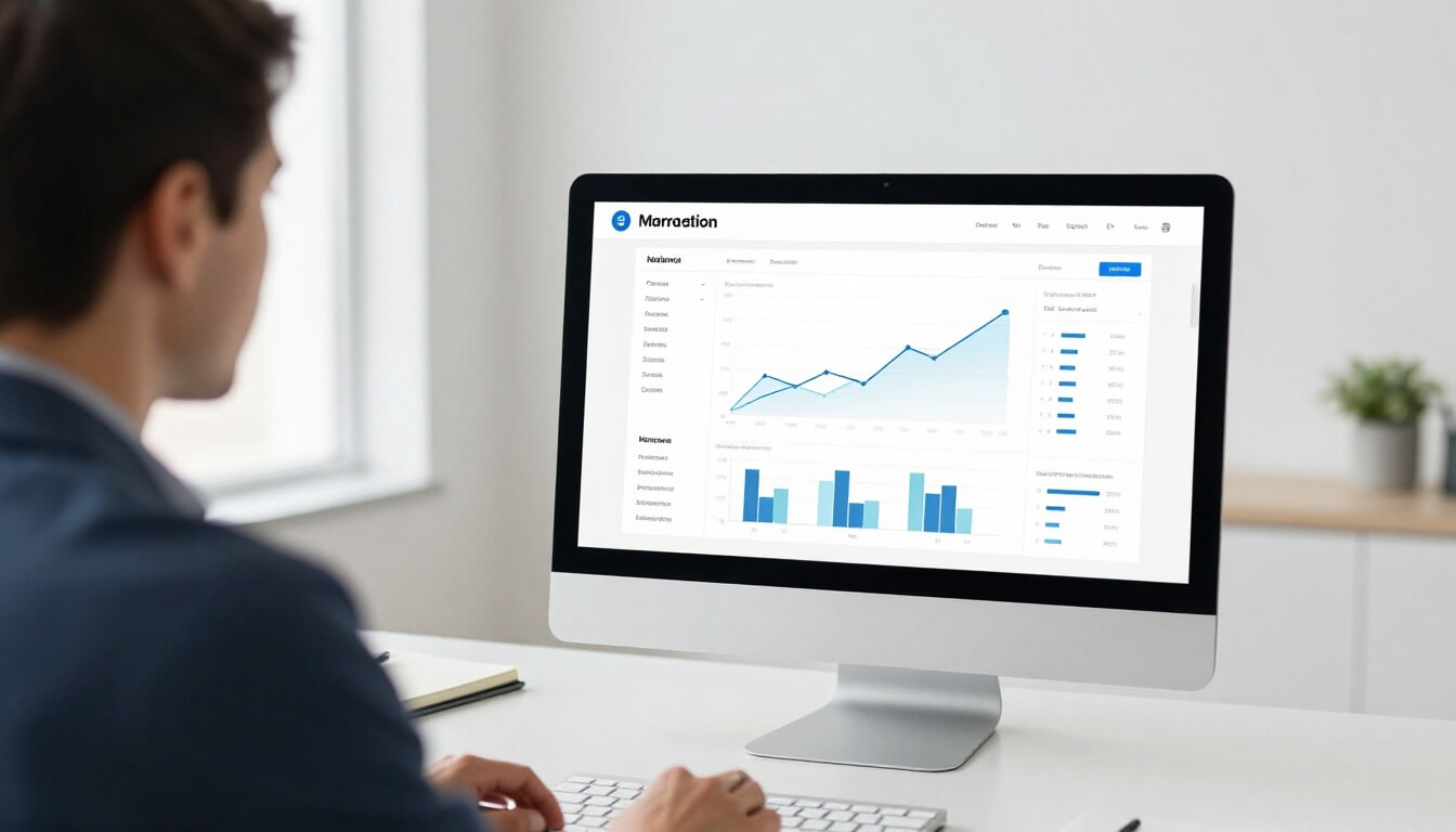 professionnel marketing analysant les conversions SEO au bureau