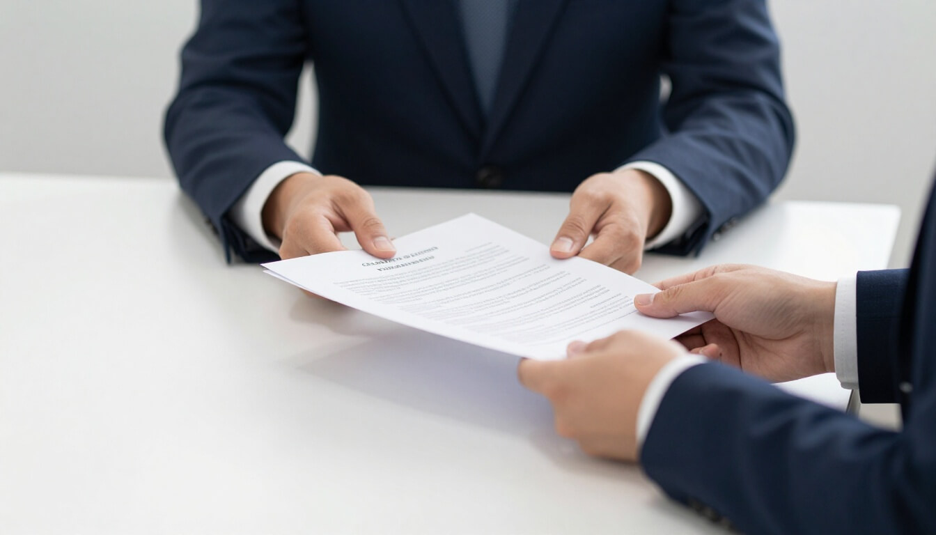 échange de conventions collectives italiennes lors d'une réunion professionnelle