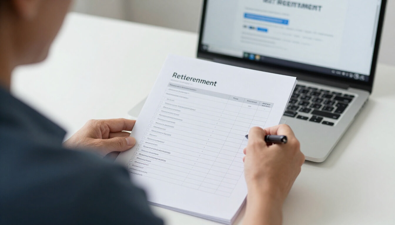 personne remplissant une checklist pour transition retraite AAH