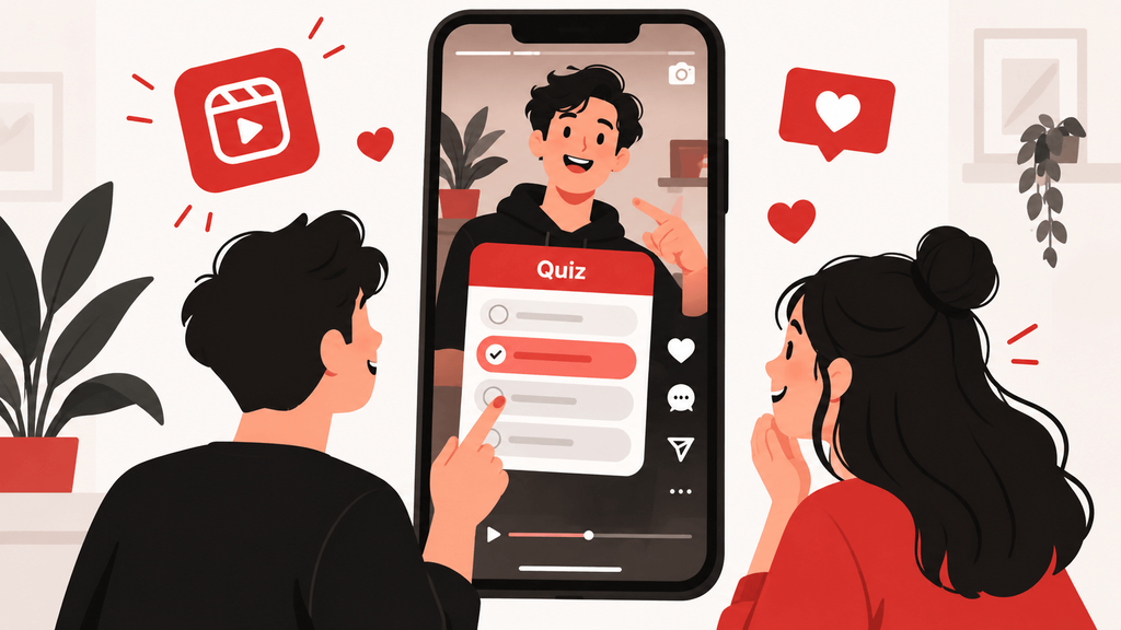 nouveauté ajout du quiz dans reels à venir